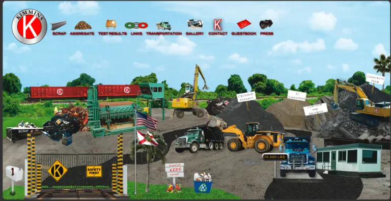 Kimmins website layout