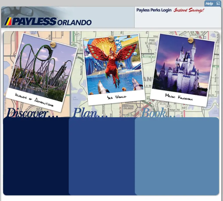 Payless Orlando website layout