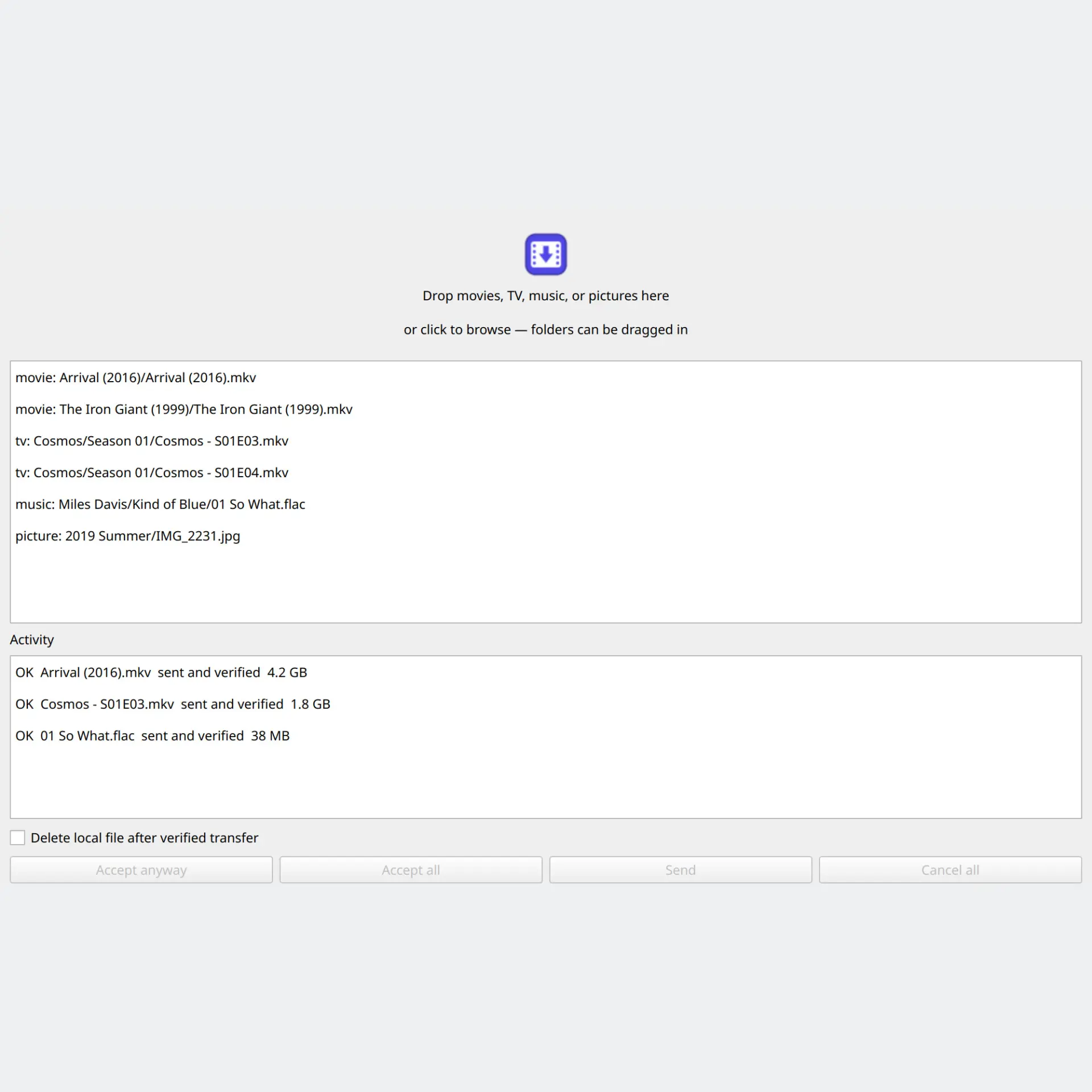 Media Drop: Sorted, Verified, Then Published