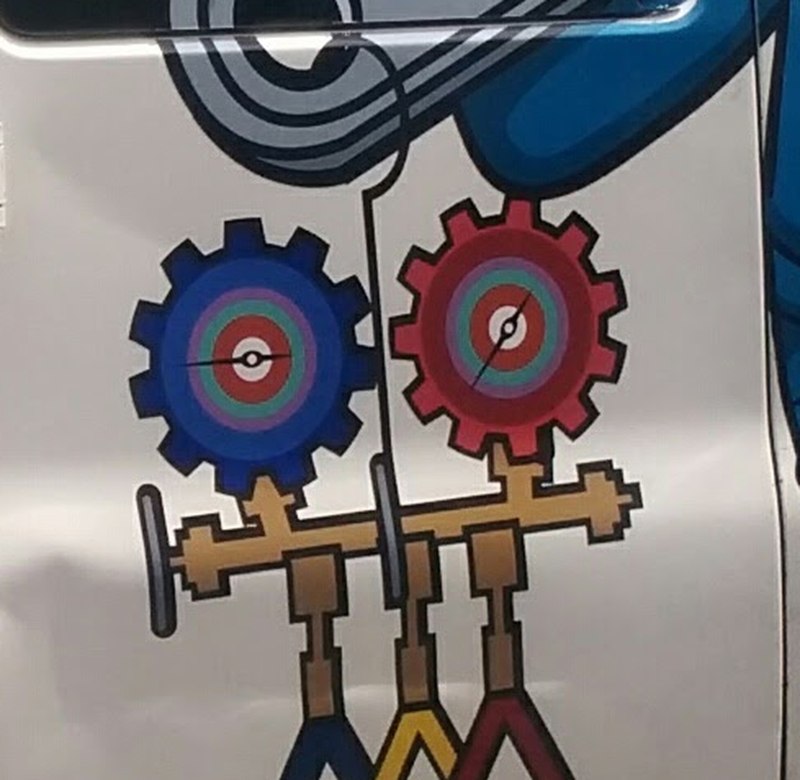 The missing valve handle on the van